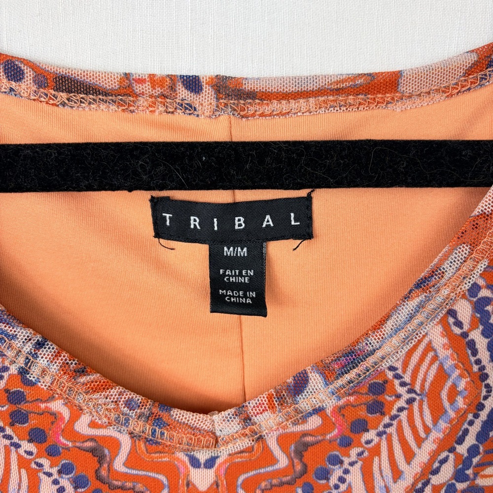 Tribal‎ Sleeveless Maxi Slip Dress Size M Mesh Psychedelic Mandala Bohemian - Picture 6 of 10